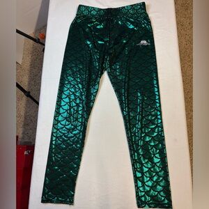 Lotus Leggings Green Mermaid Leggings